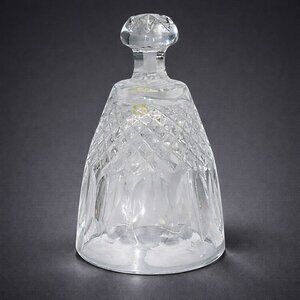 Vintage Clear Crystal Bell With Striking Diamond Pattern Design - Elegant Collec